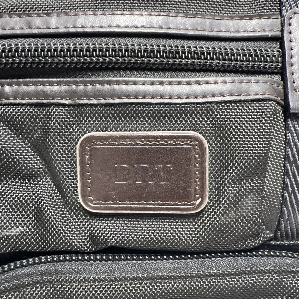 Tumi Alpha Brabo Shoulder Bag Crossbody Black Brown Leather